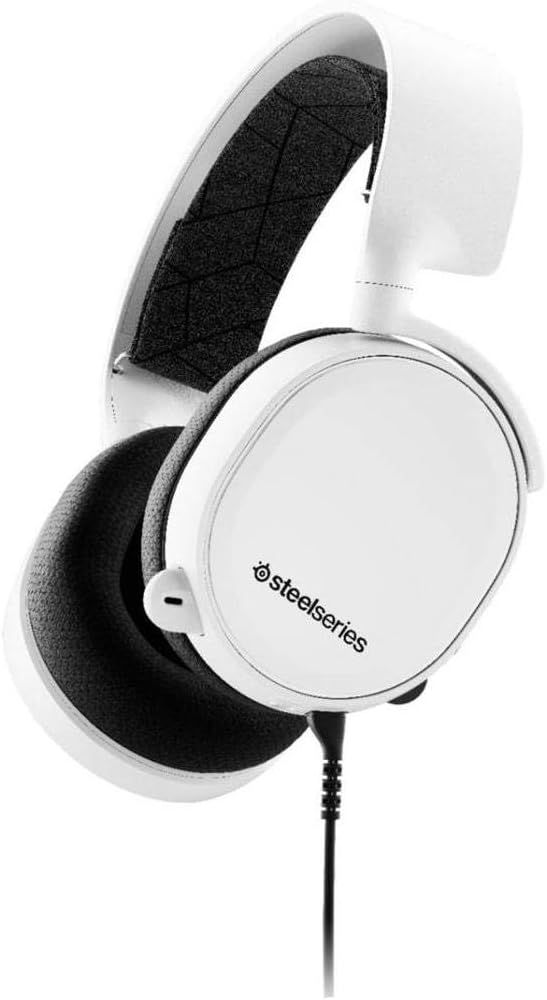 SteelSeries Arctis Nova 1 Multi-System Gaming Headset — Hi-Fi Drivers — 360° Spatial Audio — Comfort Design — Durable — Ultra Lightweight — Noise-Cancelling Mic — PC, PS5/PS4, Switch, Xbox - White