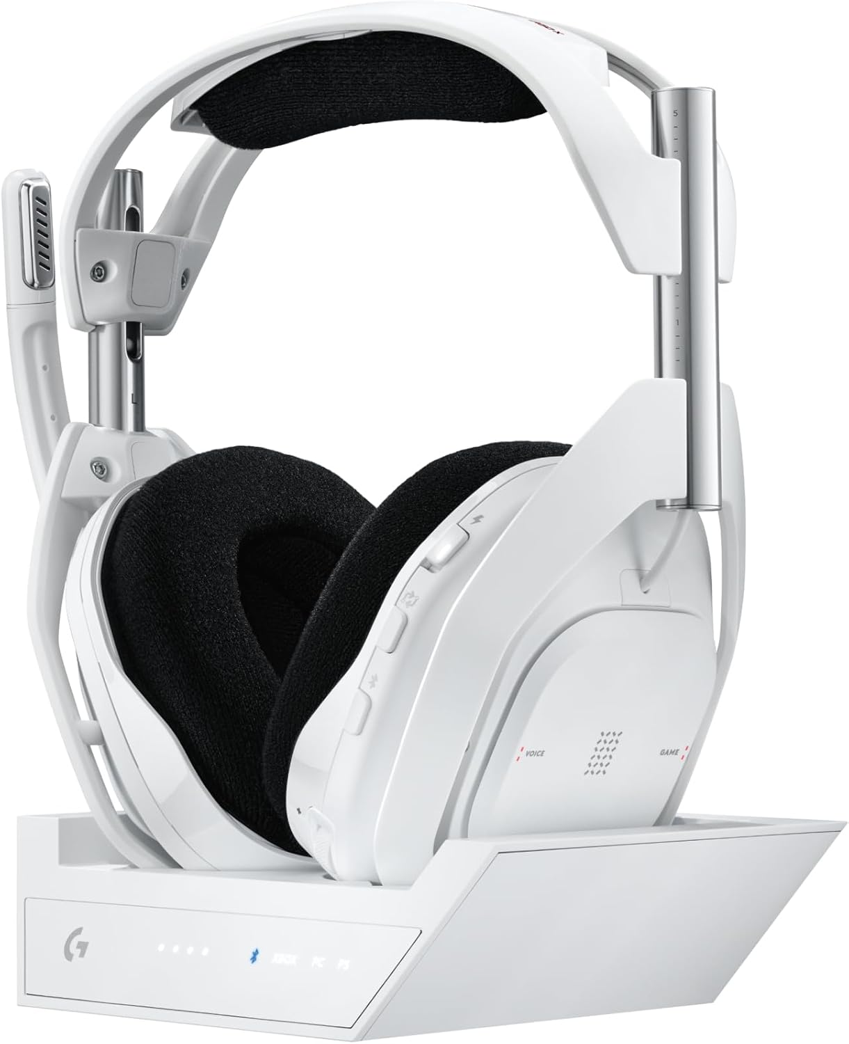 Logitech G Astro A50 Omni-Platform Wireless Gaming Headset + Base Station for PS5, Xbox, PC: PLAYSYNC Audio Switcher, <16 bit/48kHz (Console), <24 bit/48 kHz (PC), 24hr Battery, 2.4GHz & BT - Black