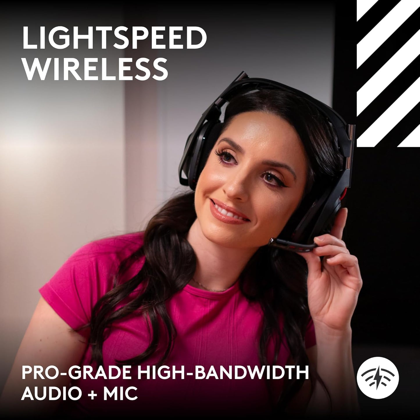 Logitech G Astro A50 Omni-Platform Wireless Gaming Headset + Base Station for PS5, Xbox, PC: PLAYSYNC Audio Switcher, <16 bit/48kHz (Console), <24 bit/48 kHz (PC), 24hr Battery, 2.4GHz & BT - Black