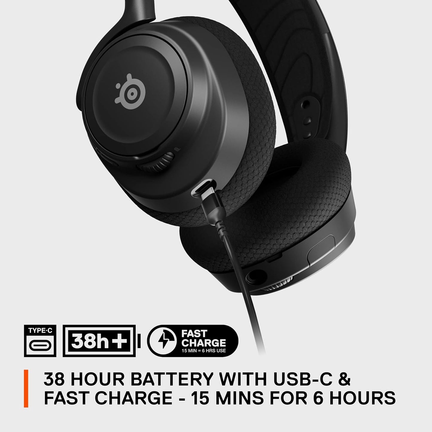 SteelSeries Arctis Nova 7 Wireless Multi-Platform Gaming Headset — Neodymium Magnetic Drivers — 2.4GHz + Mixable Bluetooth — 38Hr USB-C Battery — ClearCast Gen2 AI Mic — PC, PS5, Switch, VR, Mobile