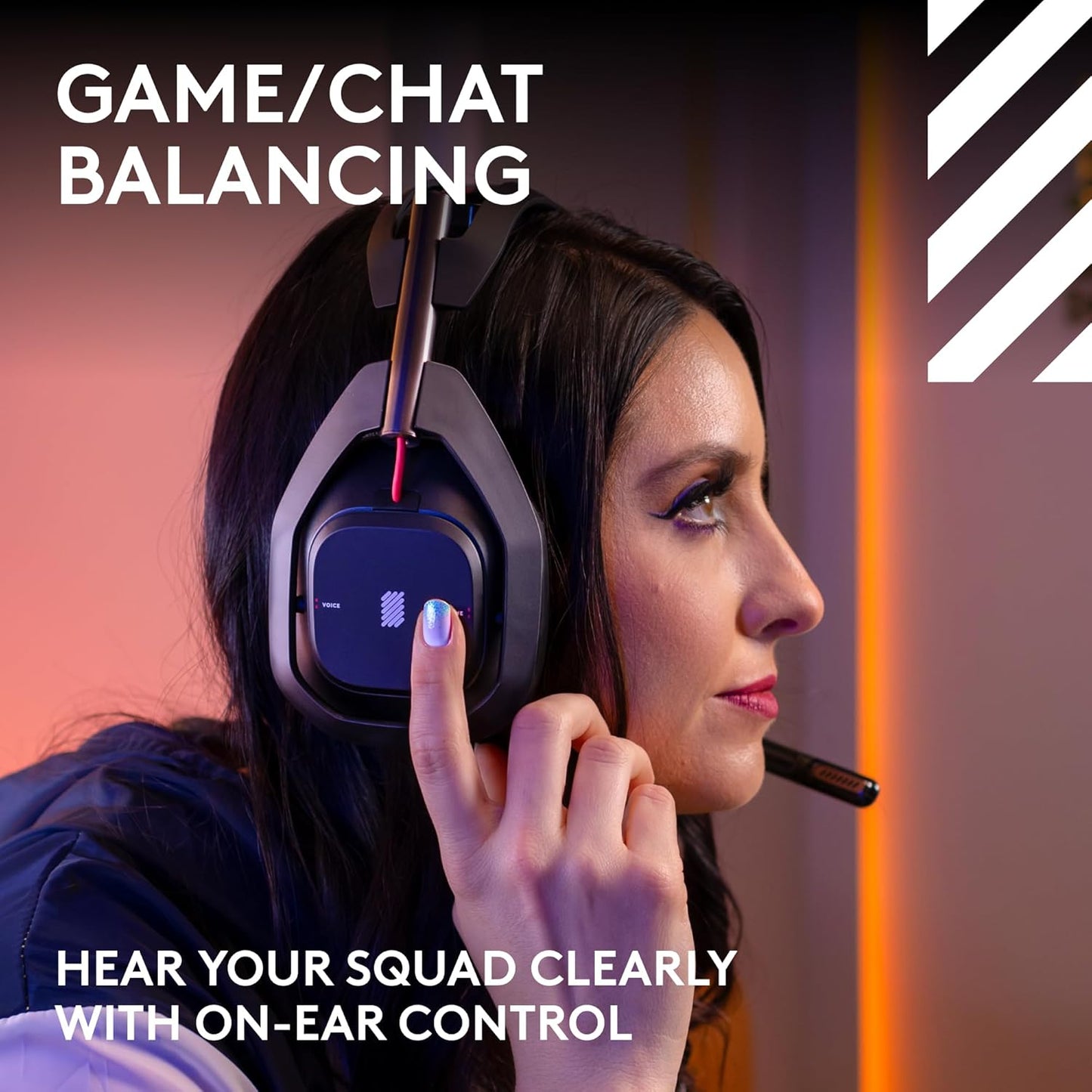 Logitech G Astro A50 Omni-Platform Wireless Gaming Headset + Base Station for PS5, Xbox, PC: PLAYSYNC Audio Switcher, <16 bit/48kHz (Console), <24 bit/48 kHz (PC), 24hr Battery, 2.4GHz & BT - Black