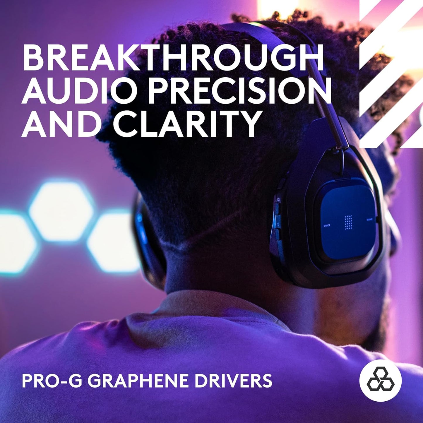 Logitech G Astro A50 X Omni-Platform Wireless Gaming Headset + Base Station for PS5, Xbox, PC: PLAYSYNC Video & Audio Switcher, HDMI 2.1 4K 120Hz VRR, <24 bit/48 kHz, 24hr Battery, 2.4GHz & BT - Black