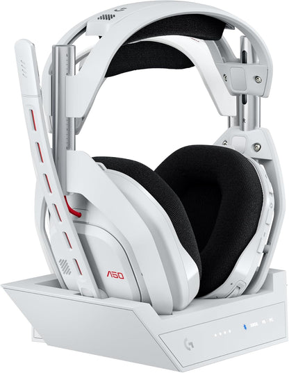 Logitech G Astro A50 X Omni-Platform Wireless Gaming Headset + Base Station for PS5, Xbox, PC: PLAYSYNC Video & Audio Switcher, HDMI 2.1 4K 120Hz VRR, <24 bit/48 kHz, 24hr Battery, 2.4GHz & BT - Black