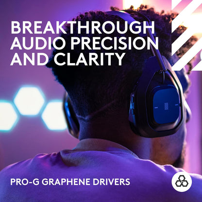Logitech G Astro A50 X Omni-Platform Wireless Gaming Headset + Base Station for PS5, Xbox, PC: PLAYSYNC Video & Audio Switcher, HDMI 2.1 4K 120Hz VRR, <24 bit/48 kHz, 24hr Battery, 2.4GHz & BT - Black